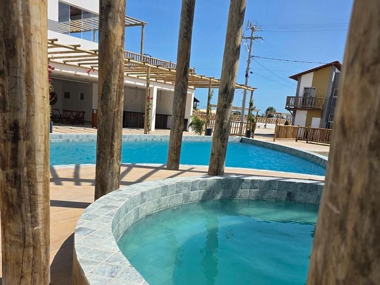 House near the beach with pool and barbacoa