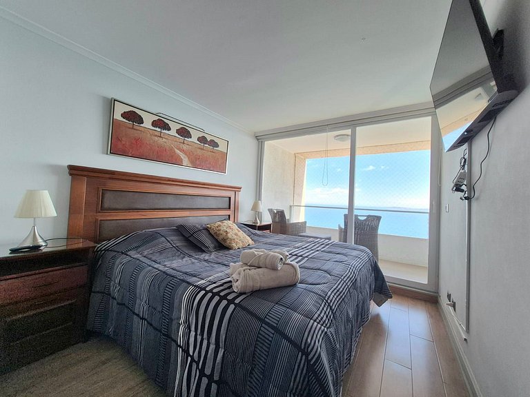 Apartment with a sea view in Costa de Montemar.