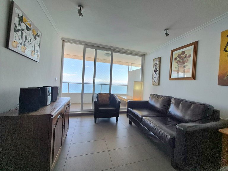 Departamento con vista al mar en Costa de Montemar.