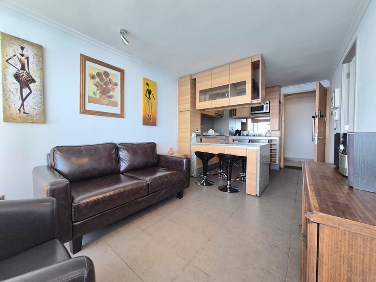 Apartment with a sea view in Costa de Montemar.