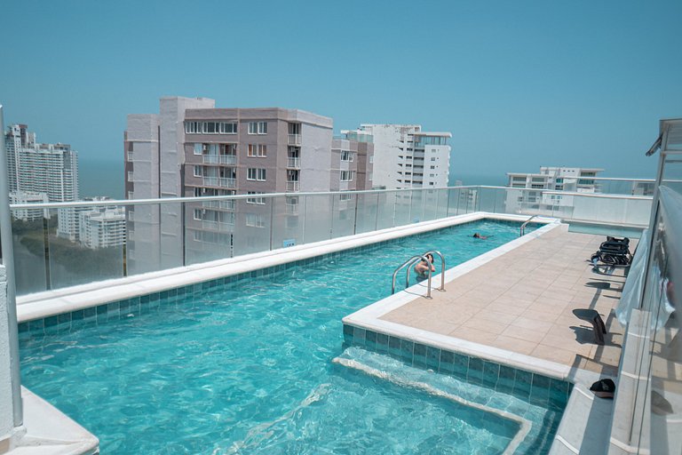 Apartamento a passos do Mar do Caribe, Cartagena.