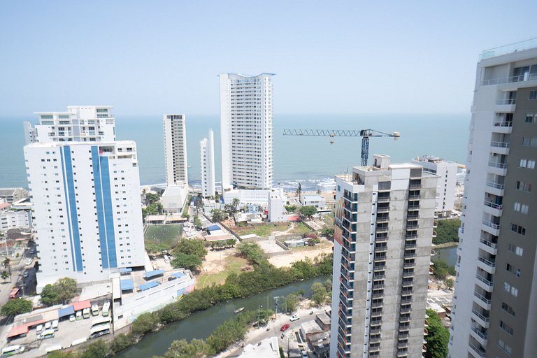 Apartamento a passos do Mar do Caribe, Cartagena.