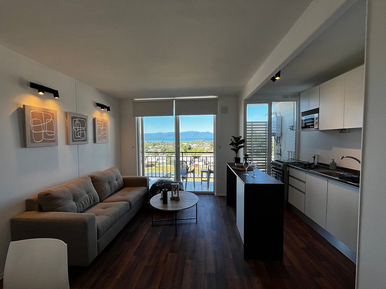 Oceana Suites con vista al volcán Villarrica