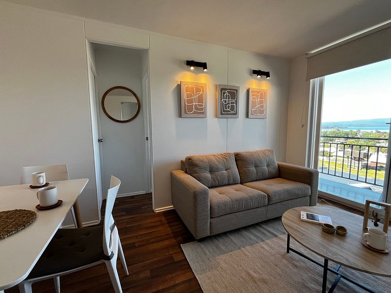 Oceana Suites con vista al volcán Villarrica