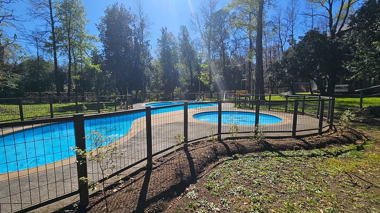 Departamento con piscina camino al volcán.