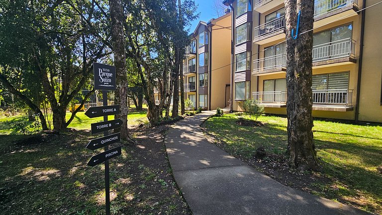 Apartamento com piscina no caminho ao vulcão.