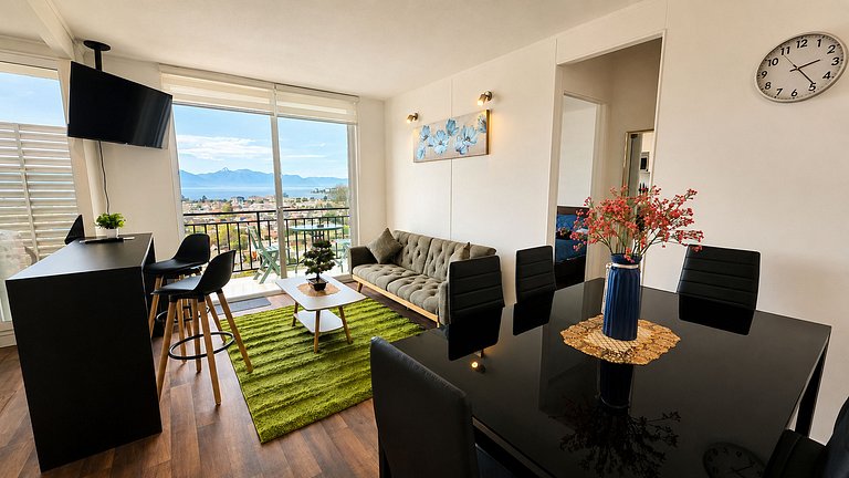 Apartamento com vista para o lago, Villarrica.