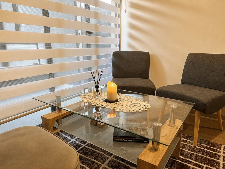 Suite doble moderna en el centro de Santiago