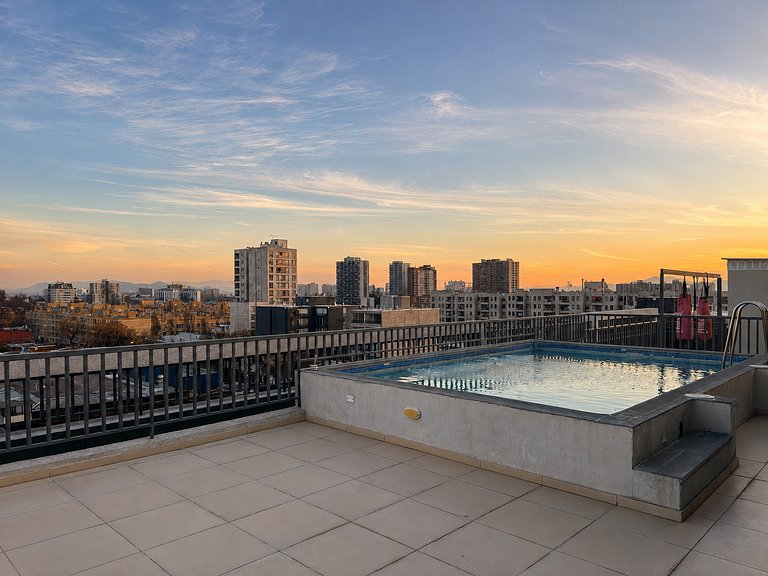 Suite doble moderna en el centro de Santiago