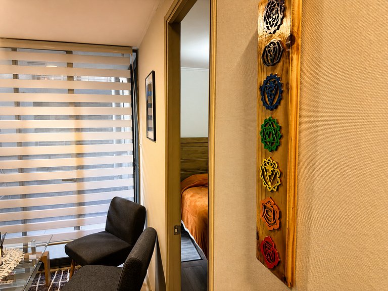 Suite doble moderna en el centro de Santiago