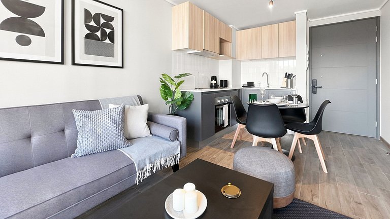 Incrível apartamento com excelente conectividade, Santiago C