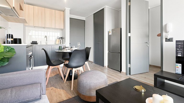 Incrível apartamento com excelente conectividade, Santiago C