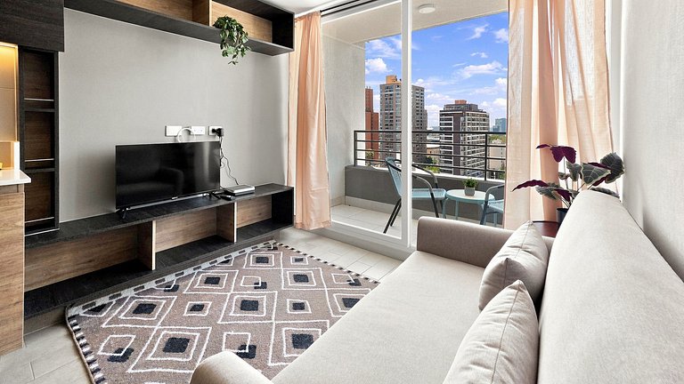 Incrível apartamento no Centro de Santiago.