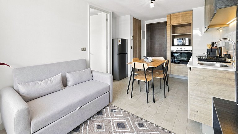 Incrível apartamento no Centro de Santiago.