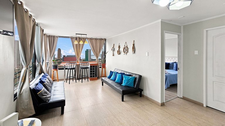 Apartment steps from Playa Brava, Iquique.