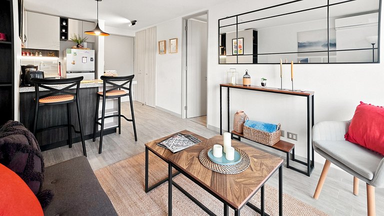 Apartamento a poucos minutos do Parque O'Higgins