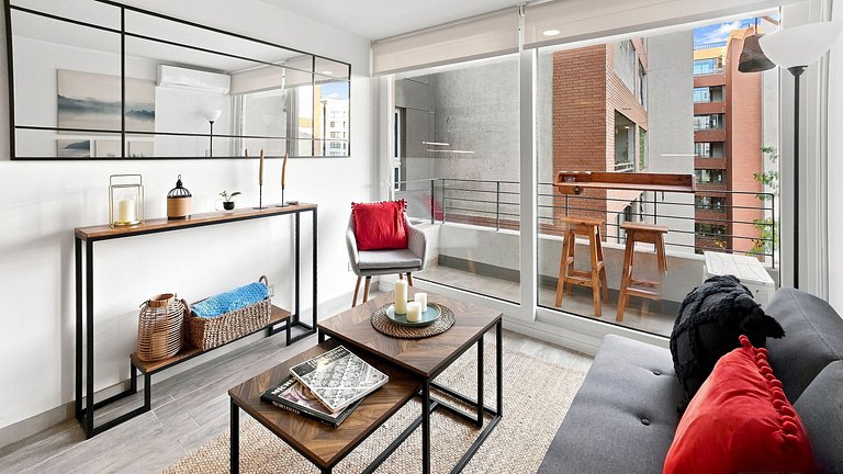 Apartamento a poucos minutos do Parque O'Higgins