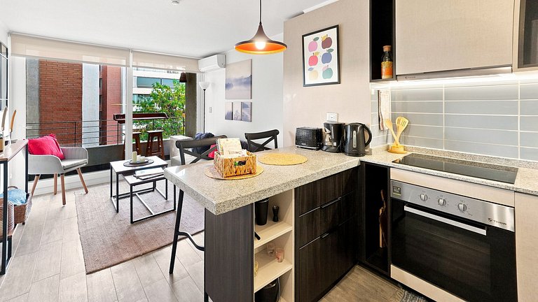 Apartamento a poucos minutos do Parque O'Higgins