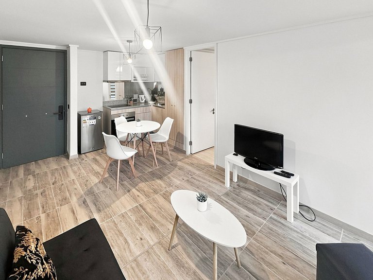 Apartamento com lagoa e esportes aquáticos