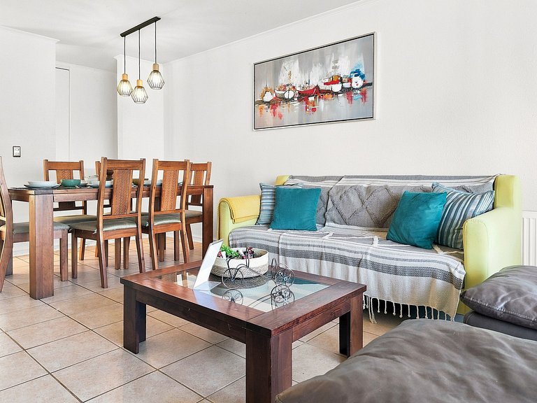 Apartamento acolhedor com vista para o mar, Horcón.