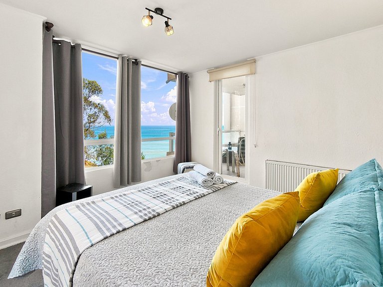 Apartamento acolhedor com vista para o mar, Horcón.