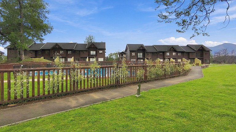 Apartamento cercado pela natureza em Pucón