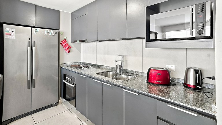 Apartment with ocean view, steps from the Dunes of Concón.
