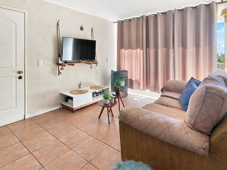 Apartamento familiar com vista para o mar em Horcón