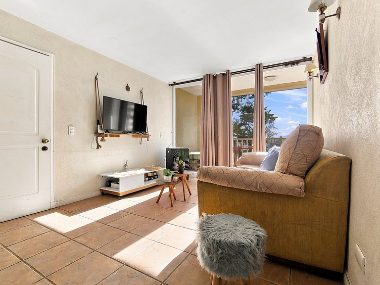 Apartamento familiar com vista para o mar em Horcón