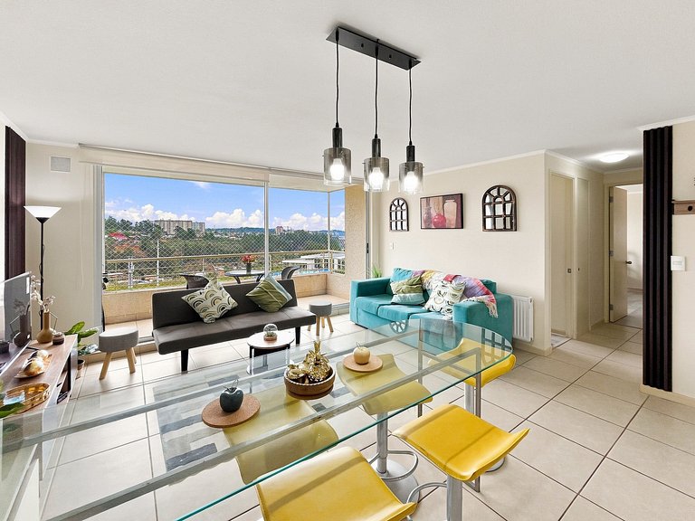 Family apartment with lagoon in Algarrobo