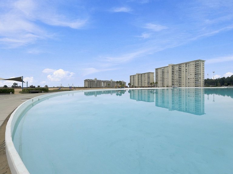 Apartamento familiar com lagoa em Algarrobo