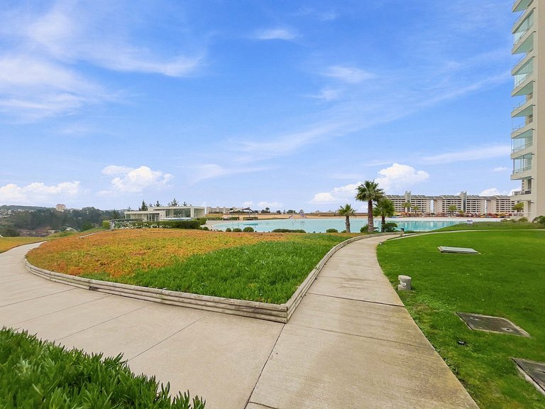 Family apartment with lagoon in Algarrobo