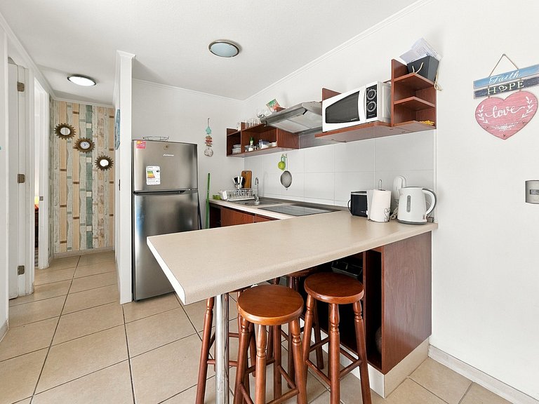 Family apartment meters from Enjoy Coquimbo.