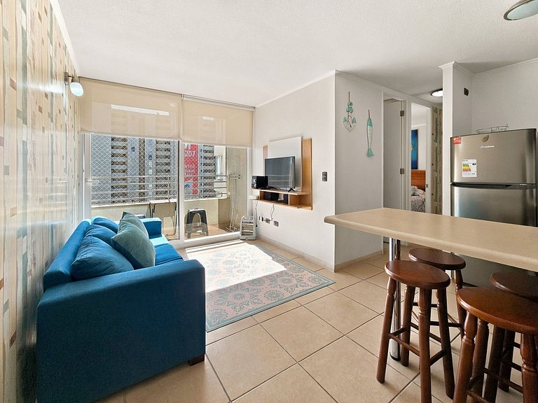 Family apartment meters from Enjoy Coquimbo.