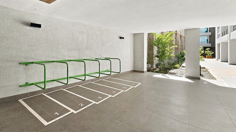 Apartamento com piscina no rooftop em Santiago