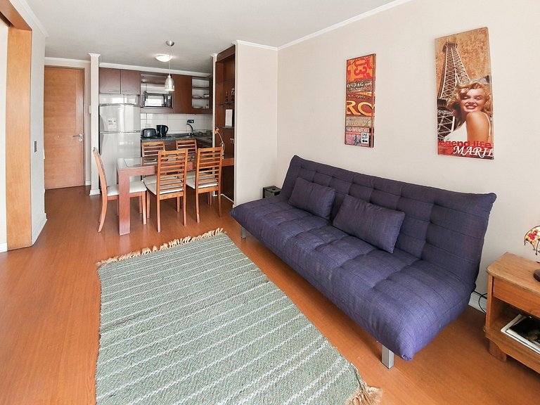 Departamento con estacionamiento, a pasos del mar y Mall Mar