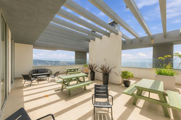 Apartamento familiar com piscina em Valparaíso