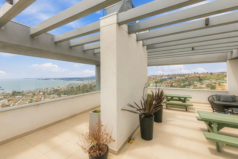 Apartamento familiar com piscina em Valparaíso