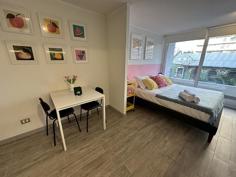 Apartment minutes from Movistar Arena