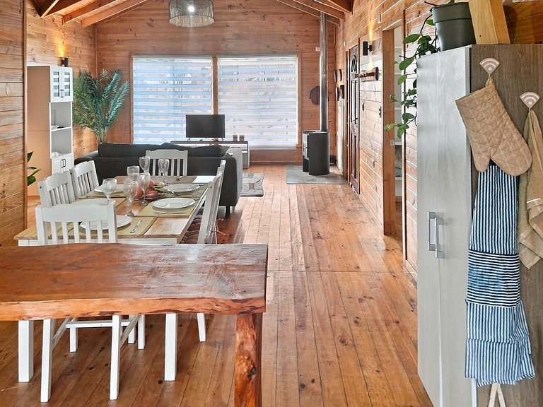 Casa em região costeira de Chiloé