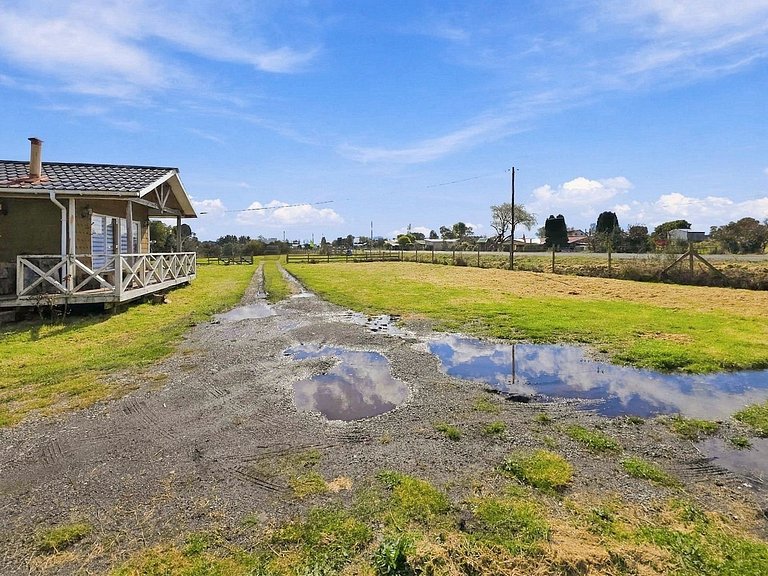 Casa em região costeira de Chiloé