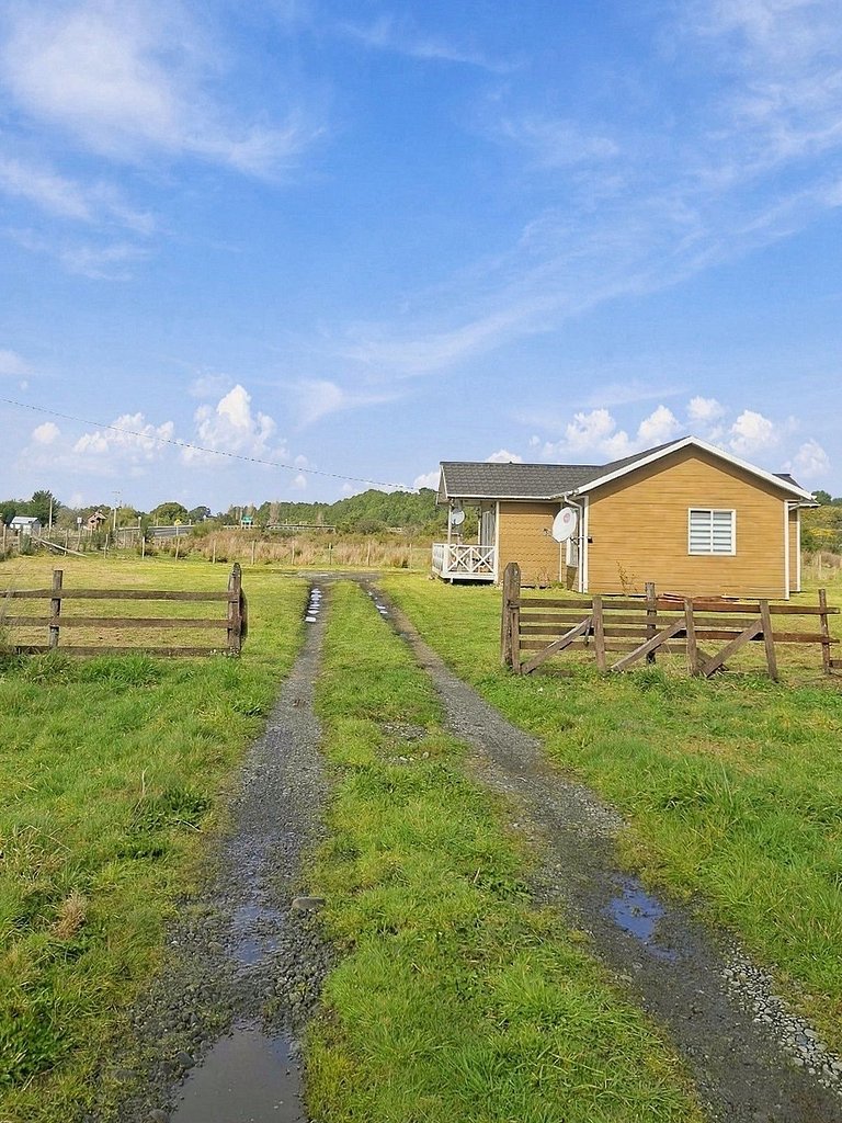 House in a coastal area of Chiloé