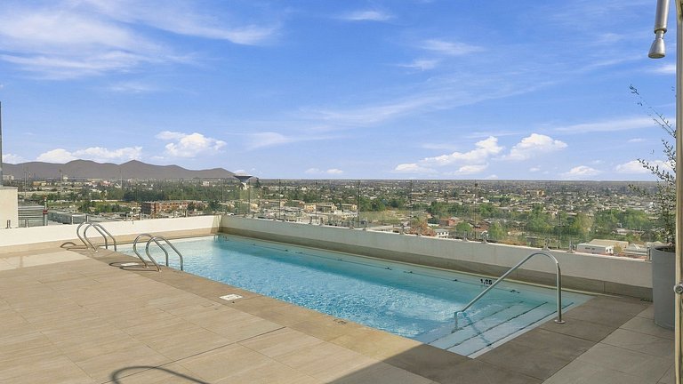 Departamento con piscina en La Cisterna